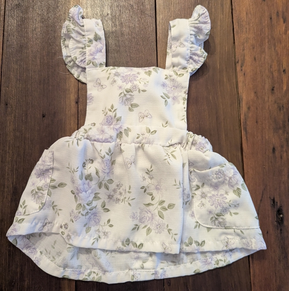 Nicole Miller New York 0-3 Months Infant Girls White Floral‎ Dress With Ruffles - Picture 6 of 8